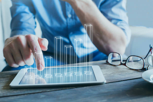 istock fiancial charts, business analytics and statistics, ROI 1053161724