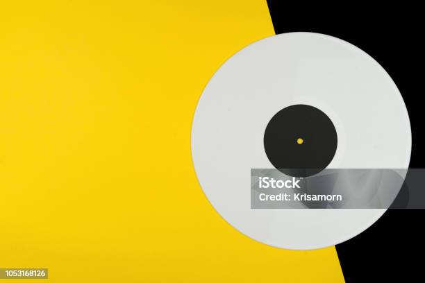Yellow Vinyl Record Isolated On White Background Stock Photo - Download  Image Now - Analog, Arts Culture and Entertainment, Audio Equipment - iStock