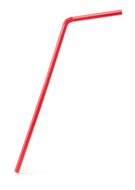 Photo of Red drinking cocktail straw