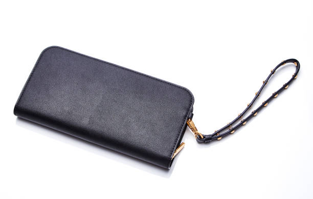 istock black wallet for woman  on white background 1053173378