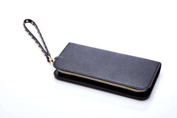 istock black wallet for woman  on white background 1053173454