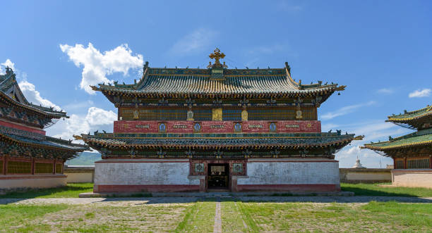 istock Temple in Mongolia, colorful 1053176498