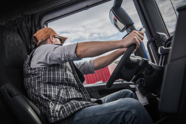 istock Trucker Behind the Wheel 1053176768