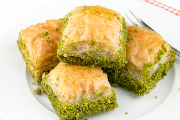 istock Turkish kitchen; Traditional delicious Turkish desserts; Baklava 1053179452