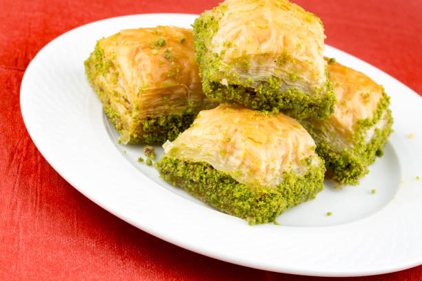 istock Turkish kitchen; Traditional delicious Turkish desserts; Baklava 1053179572