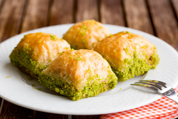 istock Turkish kitchen; Traditional delicious Turkish desserts; Baklava 1053179636