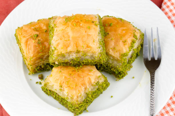 istock Turkish kitchen; Traditional delicious Turkish desserts; Baklava 1053179678