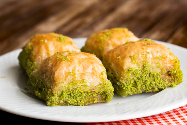 istock Turkish kitchen; Traditional delicious Turkish desserts; Baklava 1053179684