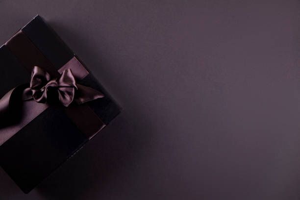 istock Close up shot of nice present on copy space background. 1053179706