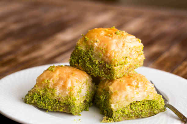 istock Turkish kitchen; Traditional delicious Turkish desserts; Baklava 1053179792
