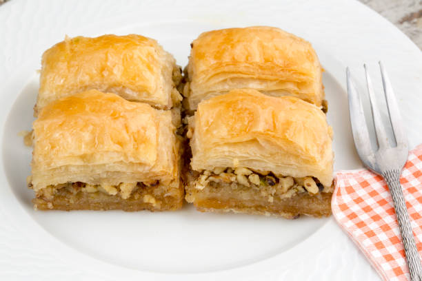 istock Turkish kitchen; Traditional delicious Turkish desserts; Baklava 1053179952