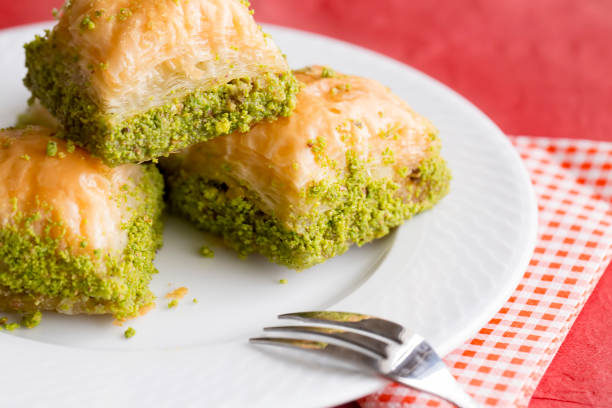 istock Turkish kitchen; Traditional delicious Turkish desserts; Baklava 1053180364