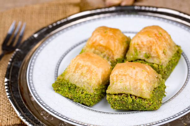 istock Turkish kitchen; Traditional delicious Turkish desserts; Baklava 1053180448
