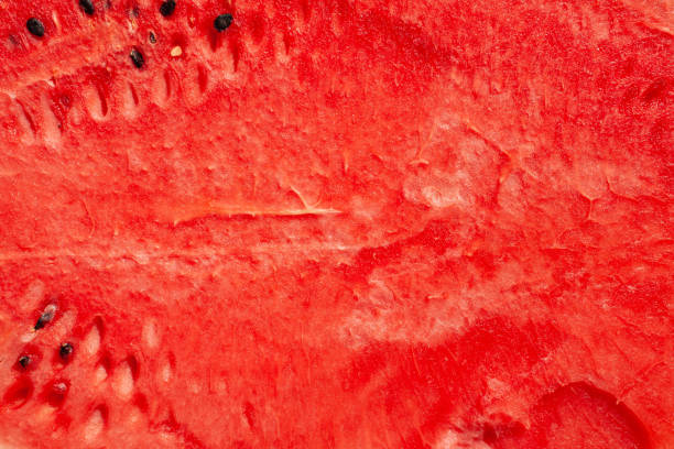 istock Texture of red ripe watermelon 1053184590