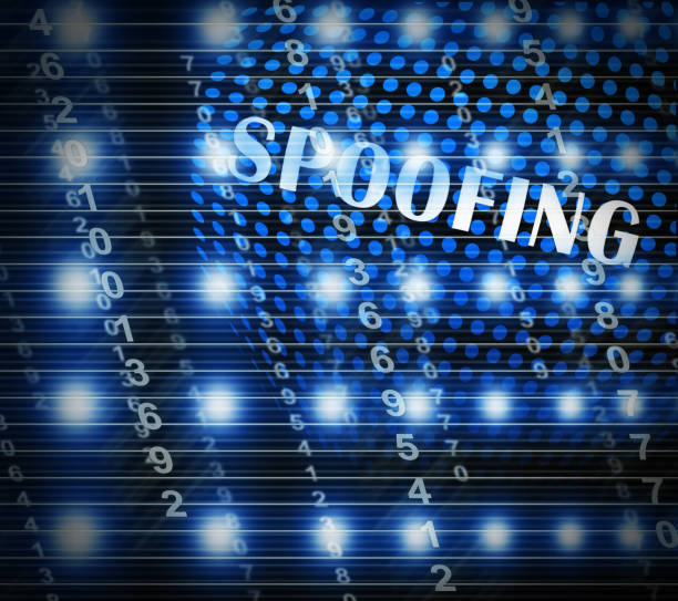 istock Spoofing Attack Cyber Crime Hoax 2d Illustration 1053202842