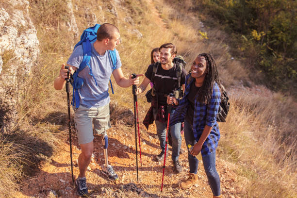 istock Hiking time. Inclusive recreation 1053202882