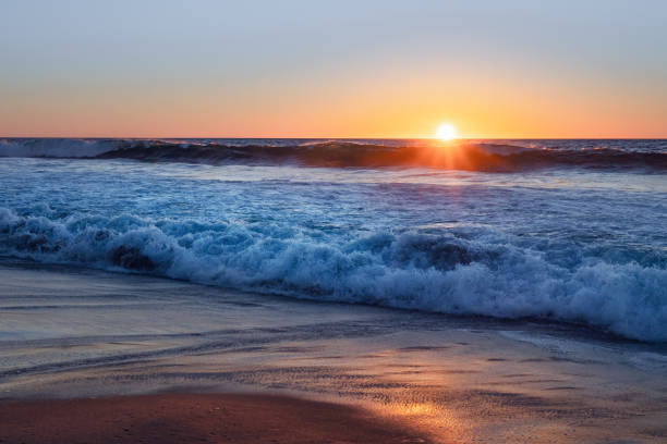 istock Sunset, Santa Barbara beach, California 1053206592