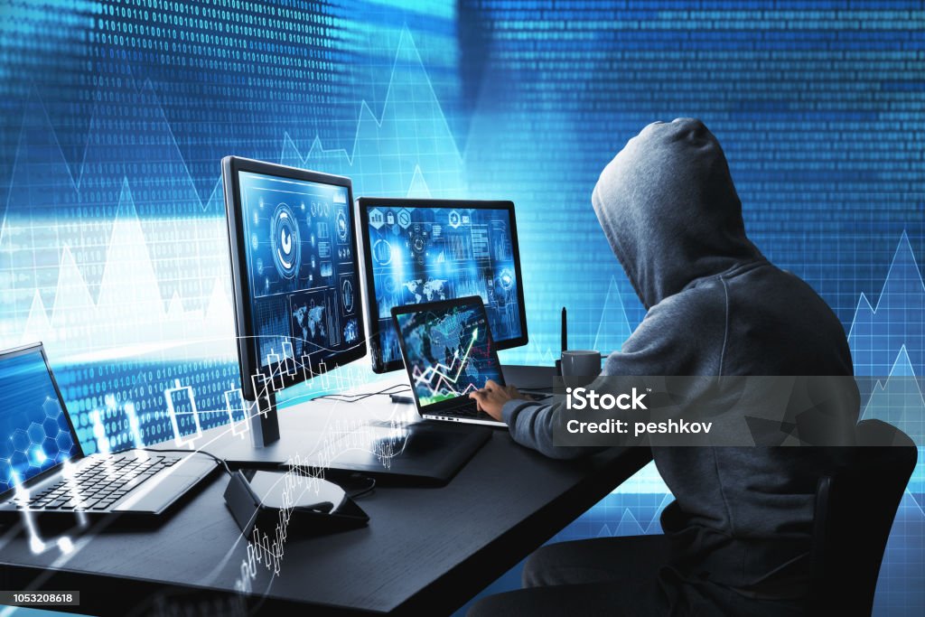 Hacking Physical Computer Hacking And Computing Concept Stock Photo - Download Image Now ...