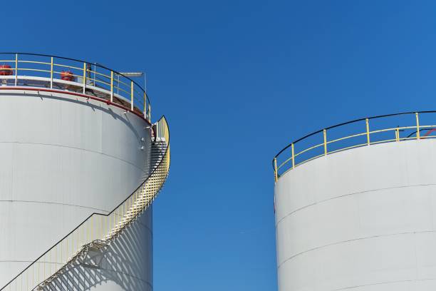 istock Oil storage tanks. 1053212700
