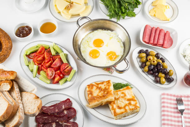 istock Turkish kitchen; Traditional delicious Turkish breakfast 1053217068