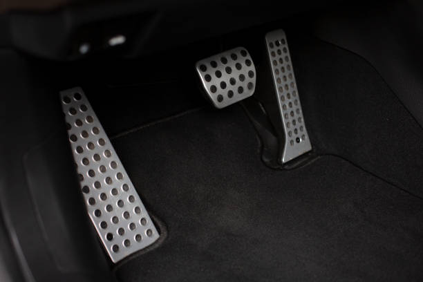 istock Car inside. New Modern interior of premium car with leather seats. 1053222866