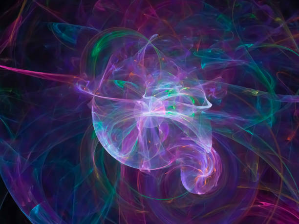 istock abstract digital fractal, beautiful future design, party festive 1053223080