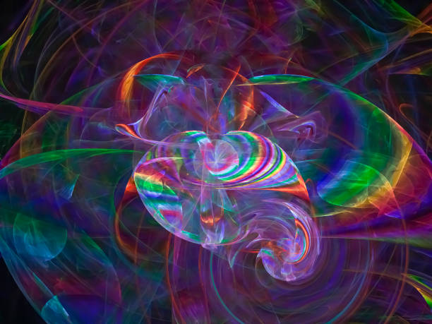 istock abstract digital fractal, beautiful future design, party festive 1053223116