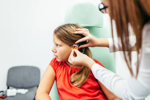 istock Boy at medical ears examination 1053230564