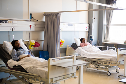 Patients in a hospital ward