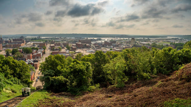 The view from the bluff - featuring the world's steepest funicular