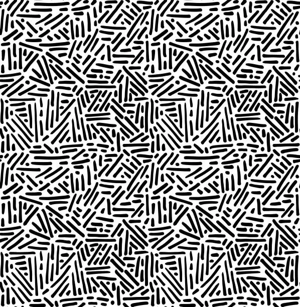 Vector illustration of Black & White Tribal Pattern