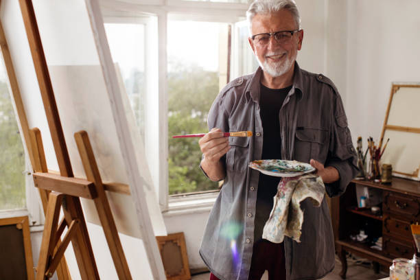 istock Painting makes me happy 1053257962