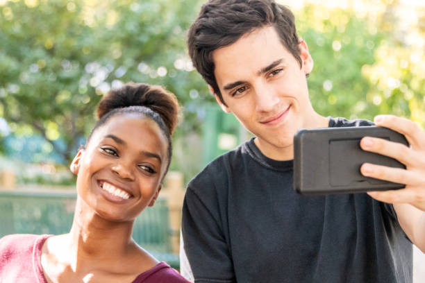 istock Smiling diverse young couple 1053270850