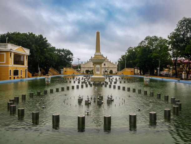 istock Plaza Salcedo (Dancing Fountain) at Vigan City 1053293000