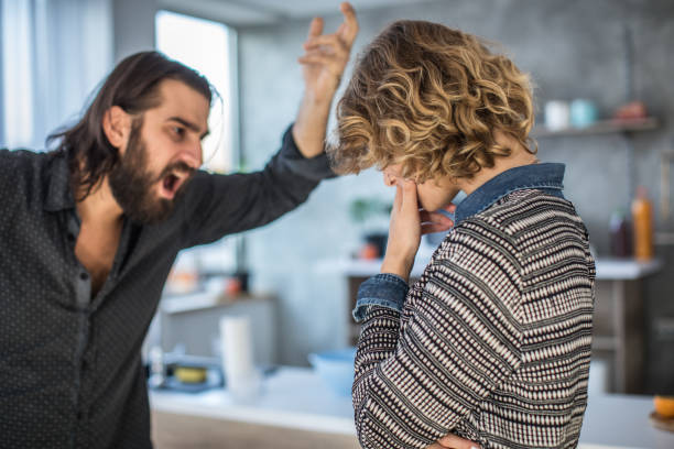 istock Husband is angry at wife 1053295936