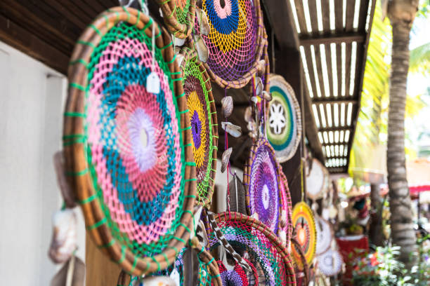 istock hand weaved dream catchers off the sidewalk 1053298780