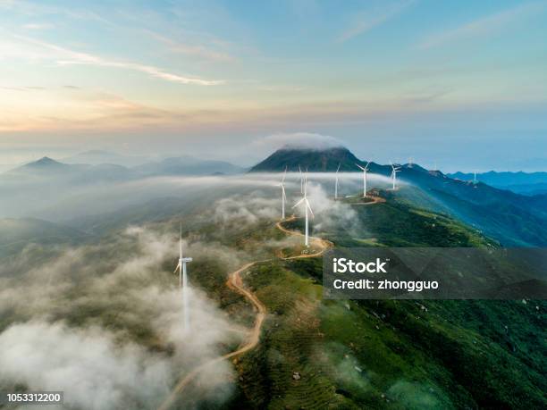 Wind Power Generation Stock Photo - Download Image Now - Sustainable Resources, Sustainable Energy, Environmental Conservation