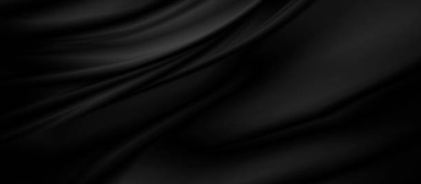 Black luxury fabric background with copy space Black luxury fabric background with copy space black stock pictures, royalty-free photos & images