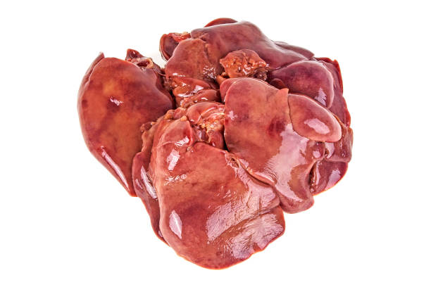 istock Chicken livers on a white background 1053323188