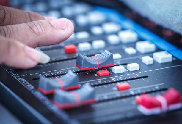 istock Sound mixer useful for various music 1053328880