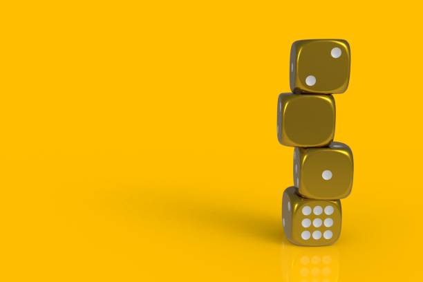 istock Happy New Year 2019 concept with dice, 3D rendering isolated on yellow background 1053335668