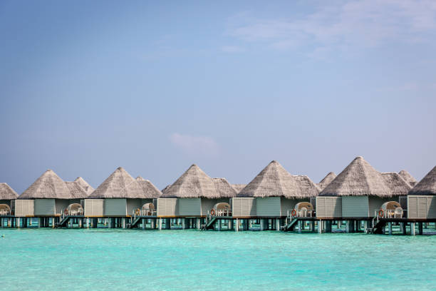 istock Hotel in Paradise - Bungalows over the water 1053341144