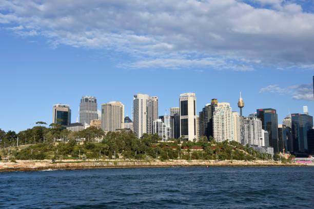 istock Darling Harbor, Waterfront Sydney as seen from the water 1053341220