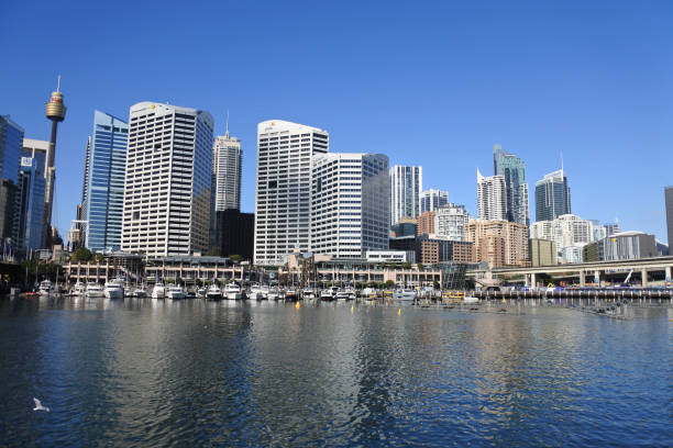 istock Darling Harbor, Waterfront Sydney as seen from the water 1053341290
