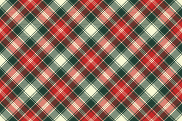 stoff textur überprüfen sie nahtlose karomuster - plaid stock-grafiken, -clipart, -cartoons und -symbole