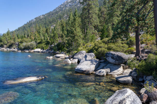 Crystalline water in Lake Tahoe