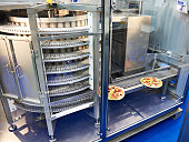 Spiral freezer for food products