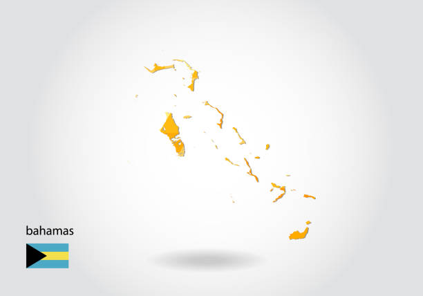Geometric polygonal style vector map of bahamas. Low poly map of bahamas. Colorful Polygonal map shape of bahamas on white background - vector illustration eps 10. Geometric polygonal style vector map of bahamas. Low poly map of bahamas. Colorful Polygonal map shape of bahamas on white background - vector illustration eps 10. bahamas map stock illustrations
