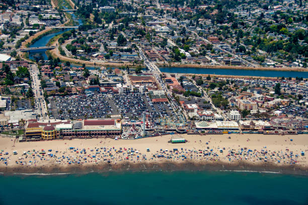 istock Santa Cruz Beach Aerial View 1053364144