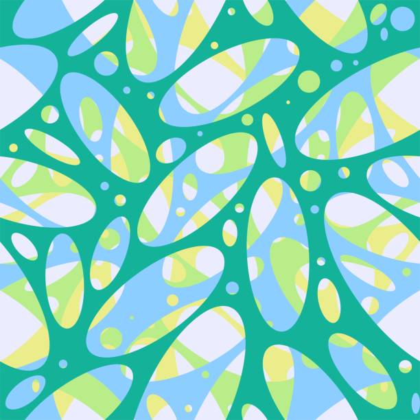 istock Abstract ornaments of oval holes with a volume effect 1053369194